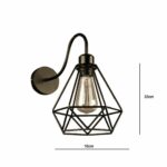 Vintage Wire Cage Wall Sconces E26 Socket - Image 6