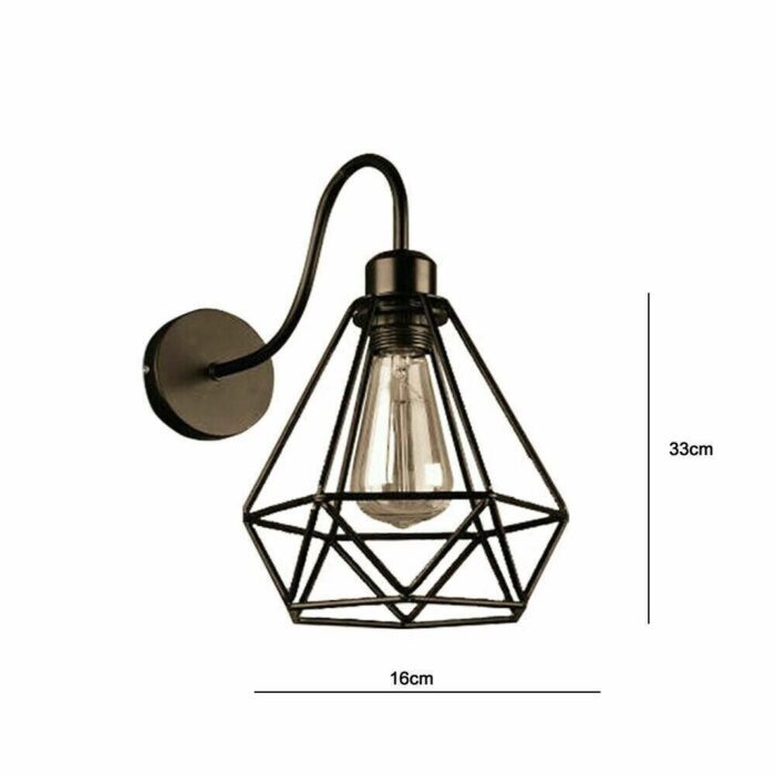 Vintage Wire Cage Wall Sconces E26 Socket - Image 6