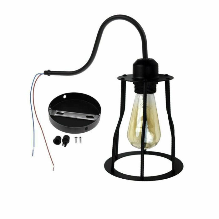 Vintage Wire Cage Wall Sconces E26 Socket