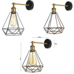 Industrial Wall Sconce Geometric Cage Light