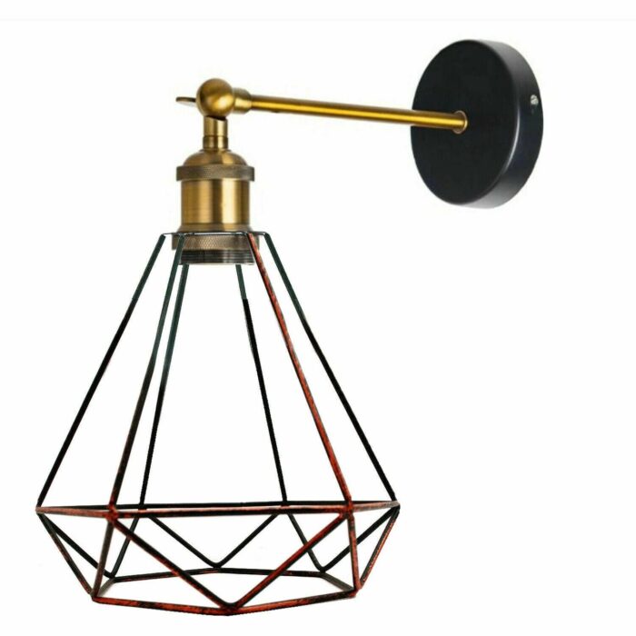 Industrial Wall Sconce Geometric Cage Light - Image 5