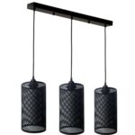 3-Light- Barrel Cage Hanging Pendant Light Fixture