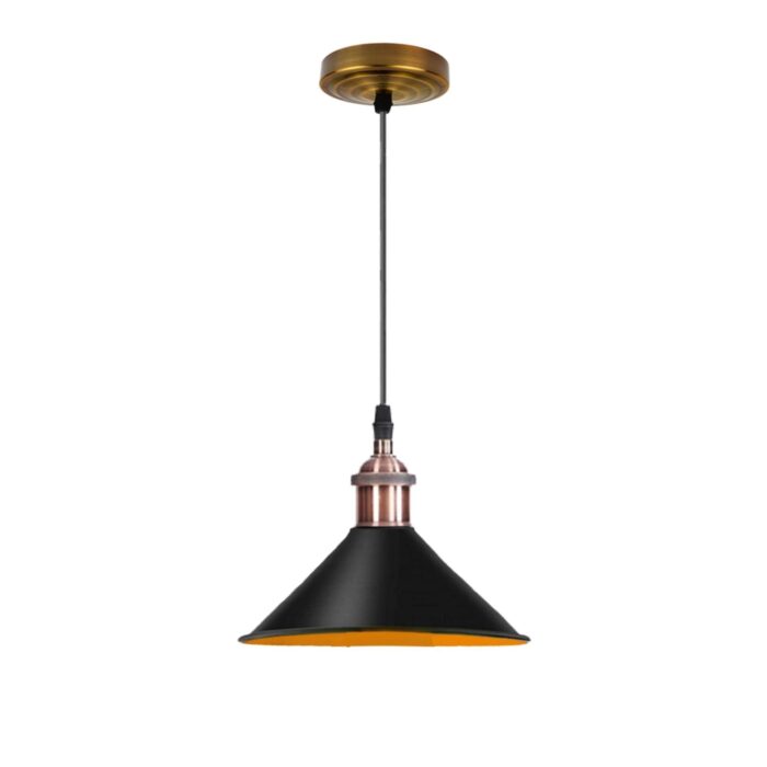 Retro Metal Pendant Black Ceiling Light