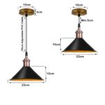 Retro Metal Pendant Black Ceiling Light