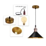 Retro Metal Pendant Black Ceiling Light