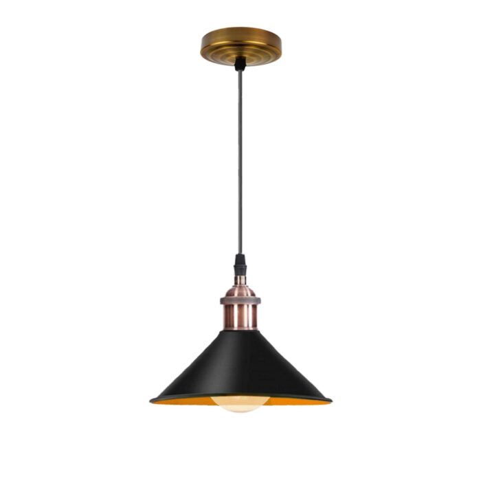 Retro Metal Pendant Black Ceiling Light