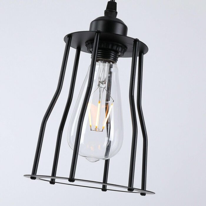 3-Lights Cage Pendant Light Hanging Lamp Ceiling Light Fixture~1381 - Image 5
