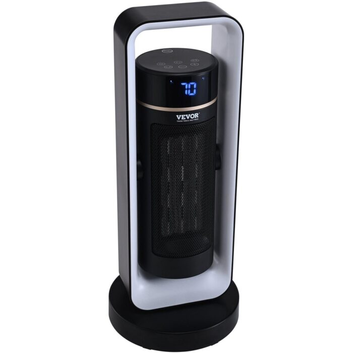 VEVOR Electric Space Heater with Thermostat Remote Control, 1000W/1500W