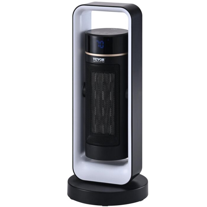 VEVOR Electric Space Heater with Thermostat Remote Control, 1000W/1500W