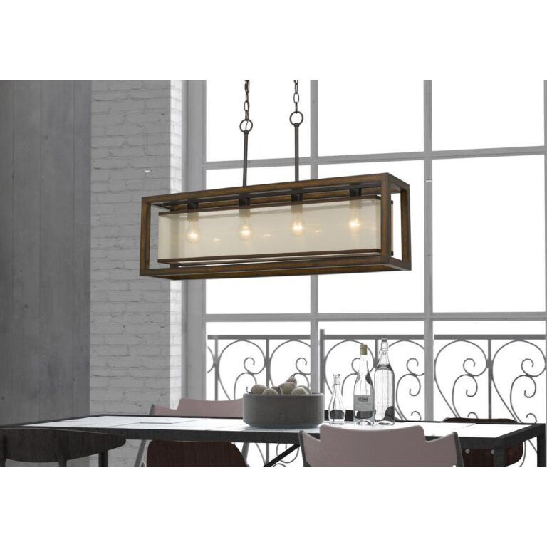 Chandelier With Organza Shade