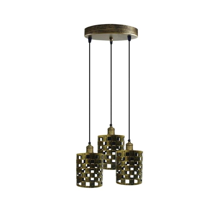 Brass Cage Pendant Light