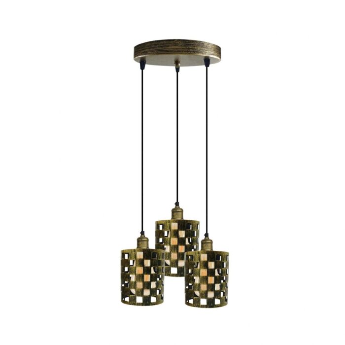 Brass Cage Pendant Light