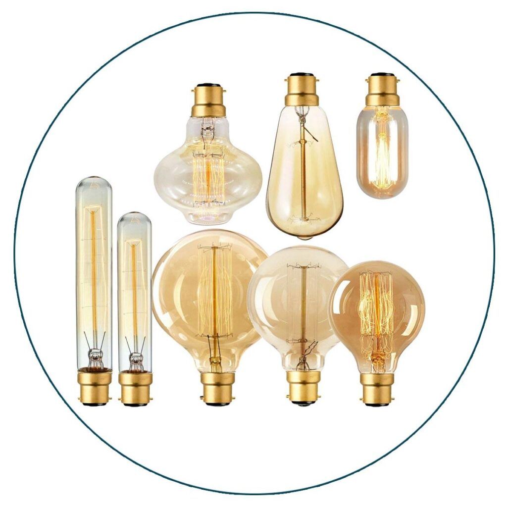 Edison Vintage Light Bulbs with Bayonet Fitting Classic 60W