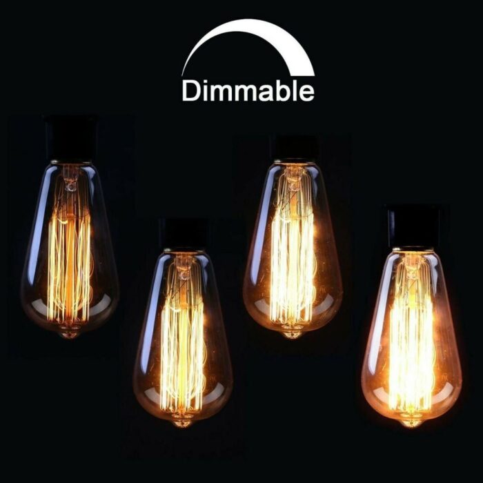 Edison Vintage Light Bulbs with Bayonet Fitting Classic 60W