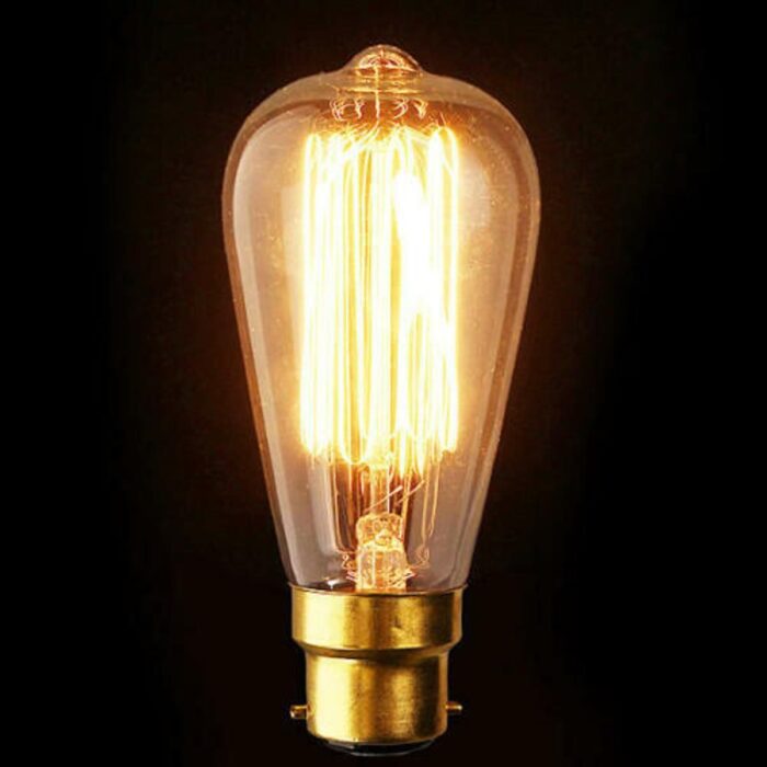 Edison Vintage Light Bulbs with Bayonet Fitting Classic 60W