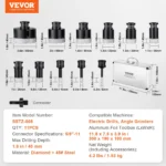 VEVOR Diamond Core Drill Bit Set