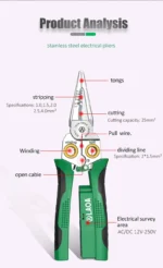 LAOA 8-in-1 Wire Stripping Pliers