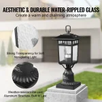 2-Pack 15.75" Dusk-to-Dawn Outdoor Lamp Post Lights
